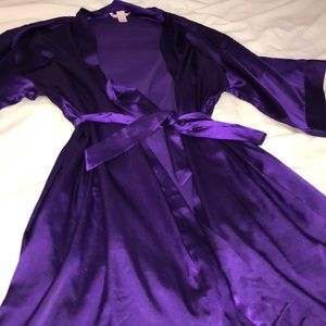 Victoria’s Secret Purple Silk Robe